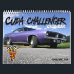 Cuda / Challenger Calendar<br><div class="desc">12 months of Plymouth Cuda's and Dodge Challenger's. From the muscle car days of the early 1970's to the new Challengers that roam the streets today. These vintage automobiles will be a gift that last the whole year!!</div>