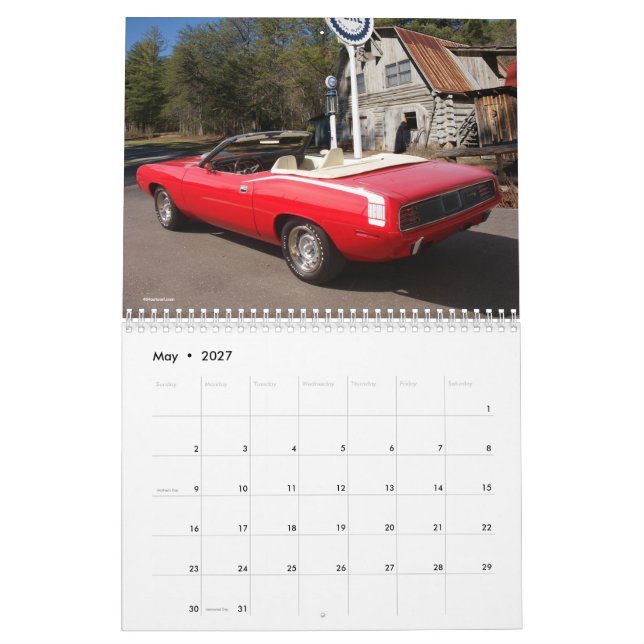 Cuda / Challenger Calendar | Zazzle