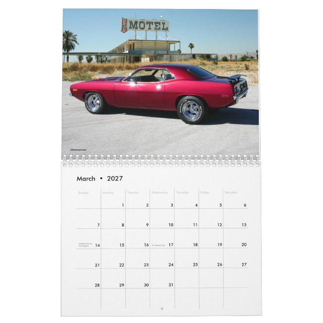 Cuda / Challenger Calendar | Zazzle