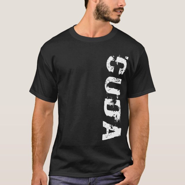 Cuda Vert Logo Tee (Front)