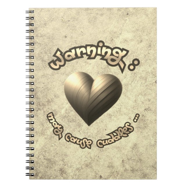 Cuddle Alert – Art with Heart! Notebook (Front)