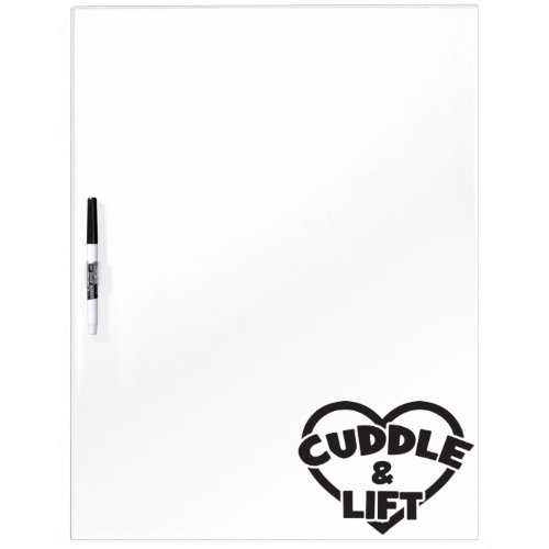 Cuddle and Lift _ Funny Novelty Weight Lifting Gym Dry Erase Board