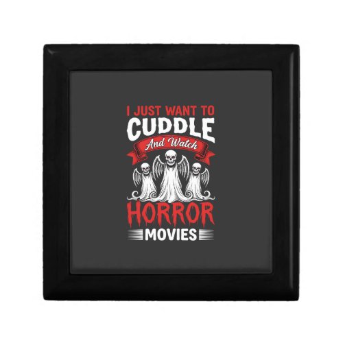 Cuddle and Watch Horror Movies Skeleton Halloween Gift Box