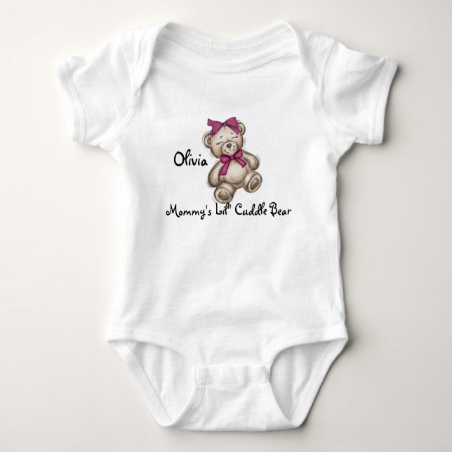 Cuddle Bear Baby Bodysuit (Front)