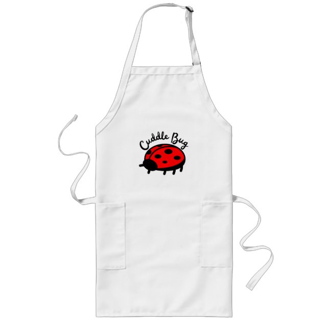 Cuddle Bug Ladybug | Cute & Cozy Design Long Apron (Front)