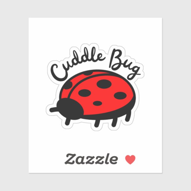 Cuddle Bug Ladybug | Cute & Cozy Design Sticker (Sheet)