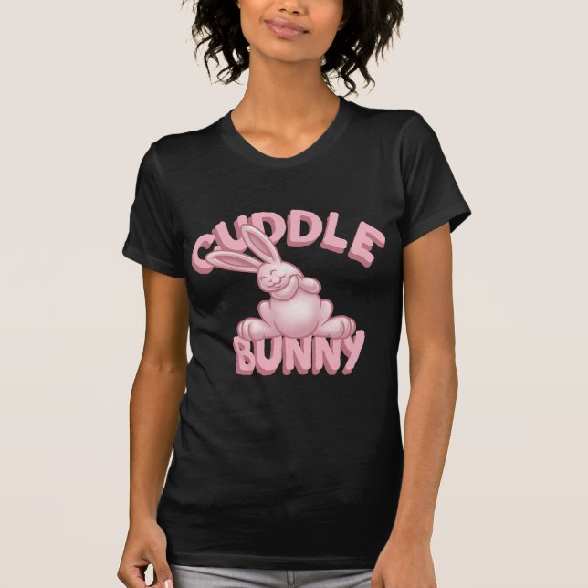 Cuddle Bunny -pink T-Shirt (Front)