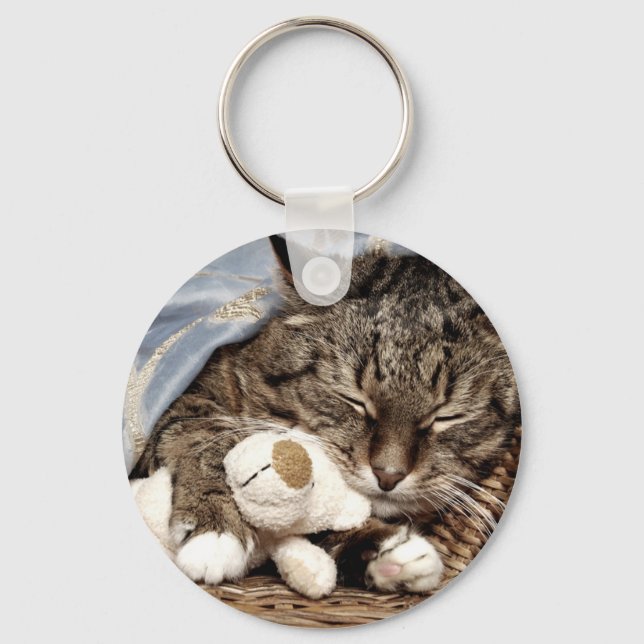 cuddle cat keychain (Front)