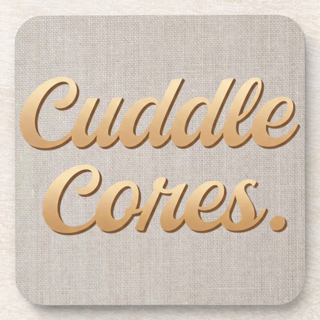 Cuddle Cores  Beverage Coaster (Front)