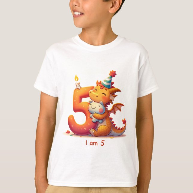 Cuddle Dragon: Cozy Five T-Shirt (Front)