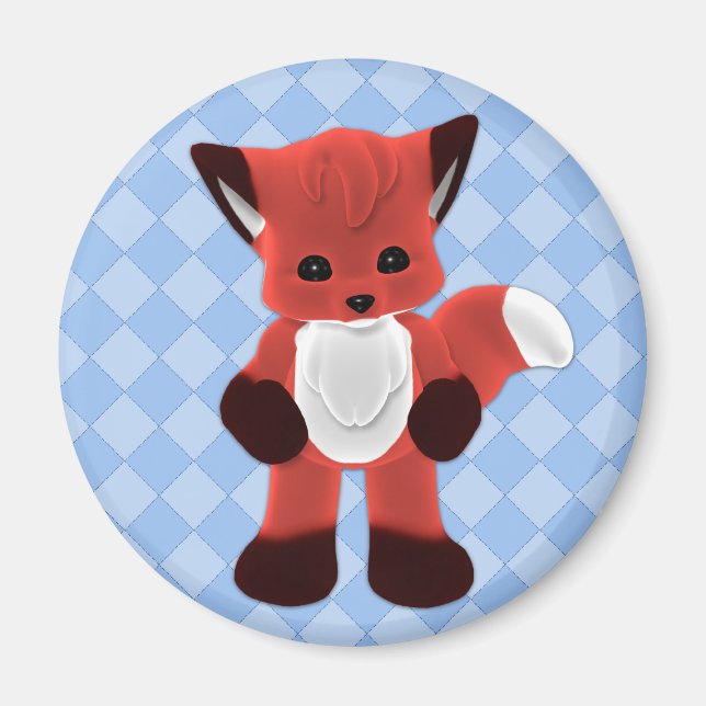 Cuddle Fox Toon Magnet (Front)