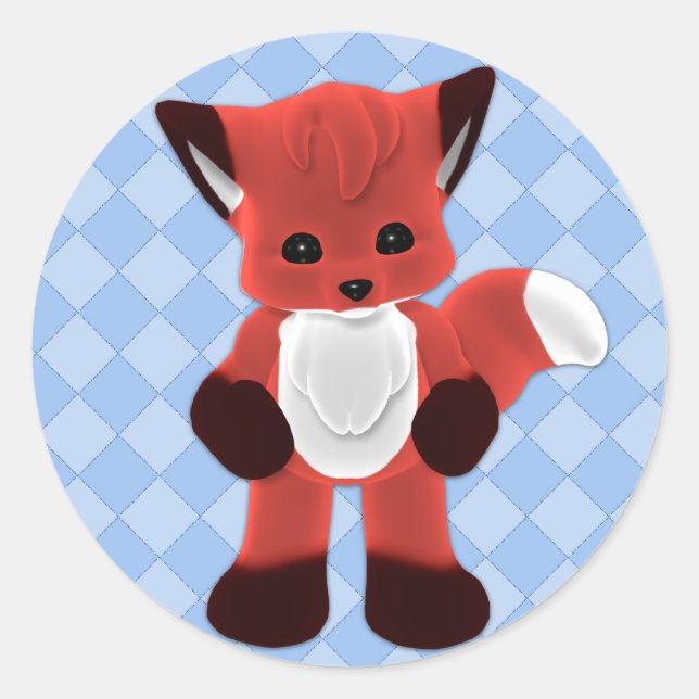 Cuddle Fox Toon Sticker (Front)