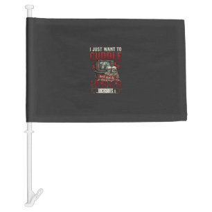Cuddle Horror Movies Halloween Skulls Retro Tv Mon Car Flag
