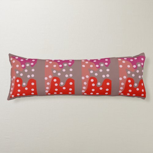 cuddle me fun bright patterned  body pillow