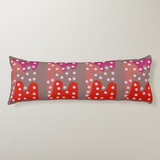 cuddle me! fun bright patterned  body pillow (Front)