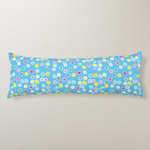 cuddle me spots and flowers body pillow