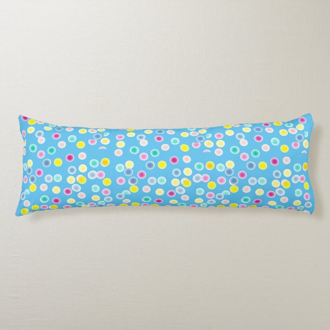 cuddle me spots and flowers. body pillow (Front)