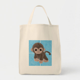 Cuddle Monkey Diaper Tote Bag