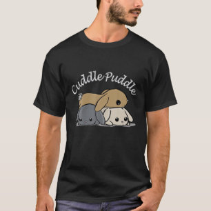 Cuddle Puddle Rabbit Pile Bunny Snuggle Gift T Shi T-Shirt