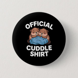 Cuddle Shirt Cute Beavers Snuggling  Button