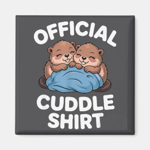 Cuddle Shirt Cute Beavers Snuggling  Magnet