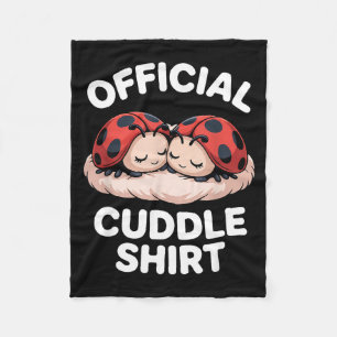 Cuddle Shirt Cute Ladybug Couple Cozy Fleece Blanket