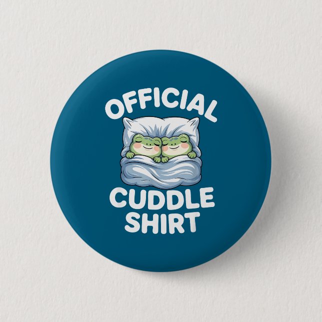 Cuddle Shirt Funny Cute Frogs Cozy  Button (Front)