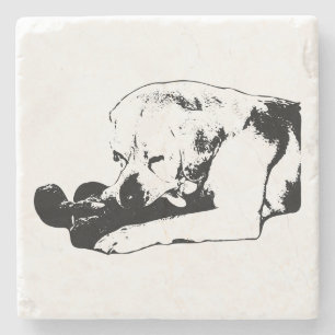 Cuddle the Favorite Stone Coaster