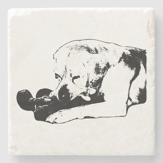 Cuddle the Favorite Stone Coaster (Front)