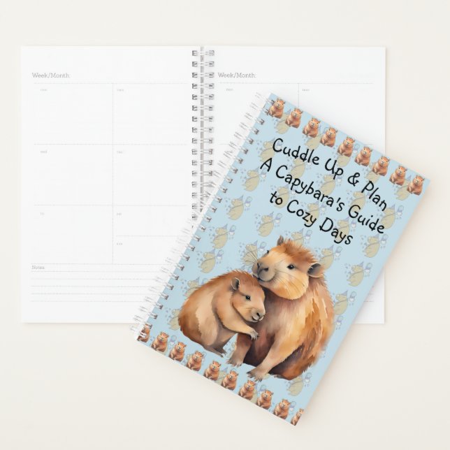 Cuddle Up & Plan: A Capybara's Guide to Cozy Days Planner (Display)