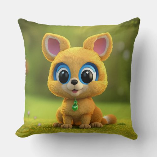 Cuddle up with our adorable animal pillo throw pillow