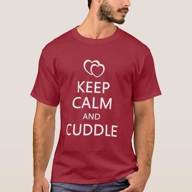 Cuddle Valentines Day Boyfriend Girlfriend T-Shirt (Front)