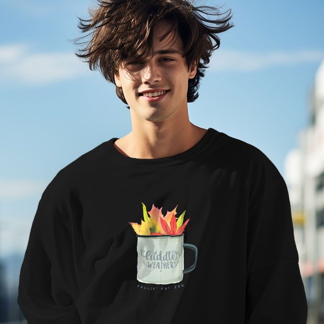 Cuddle Weather Watercolor Fall Leaves Autumn  Sweatshirt (Cuddle Weather Watercolor Fall Leaves Autumn Sweatshirt)