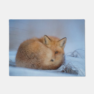 Cuddled Fox doormat
