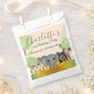 Cuddles 1st Birthday Party Favor Bag