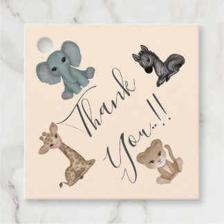 Cuddles 1st Birthday Party Favor Tags