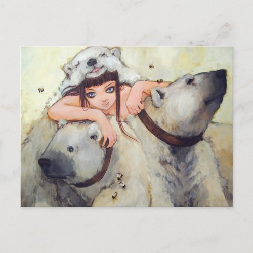 Cuddles of a Power Monger Postcard