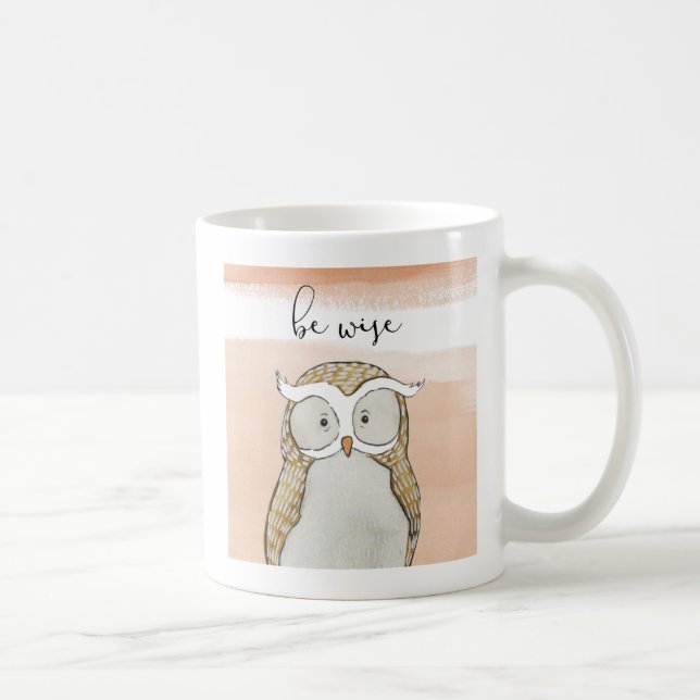 Cuddlies Owl | Be Wise Coffee Mug (Right)