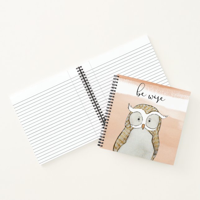 Cuddlies Owl | Be Wise Notebook (Inside)