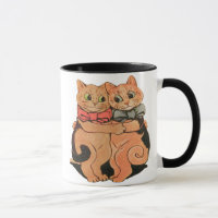 Cuddling Cats Coffee Mug