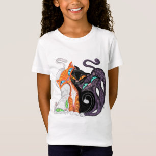 Cuddling Cats Kids T-Shirt - Hugs