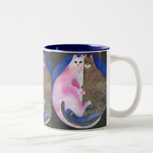 Cuddling Fat Cats Mug