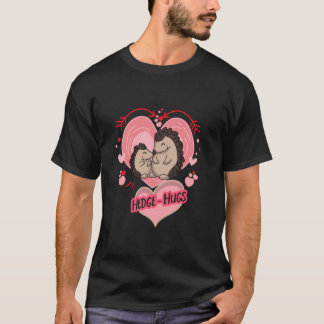 Cuddling Hedgehog hugging each other T-Shirt