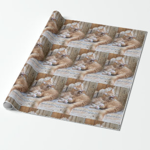 Cuddling Kittens Wrapping Paper