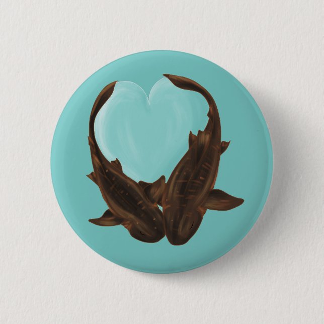 Cuddling Nurse Sharks Button (Front)