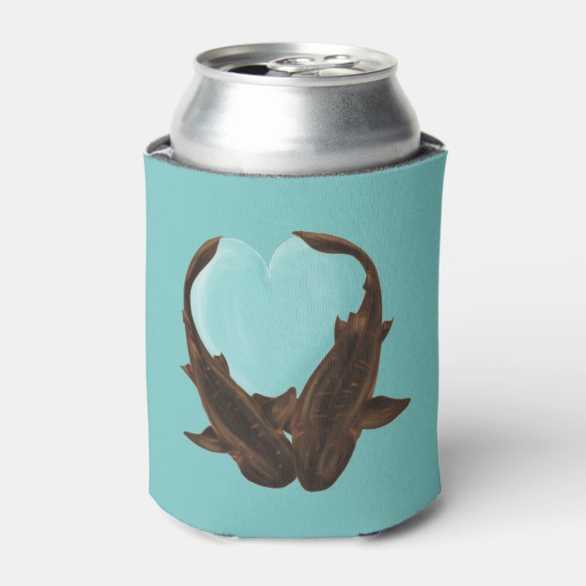 Cuddling Nurse Sharks Can Cooler (Can Front)