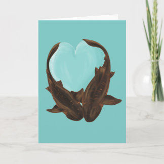 Cuddling Nurse Sharks Card