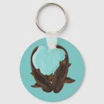 Cuddling Nurse Sharks Keychain
