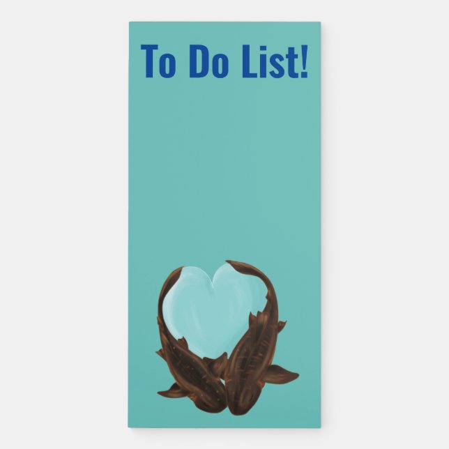 Cuddling Nurse Sharks Magnetic Notepad (Front)