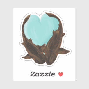 Cuddling Nurse Sharks Sticker